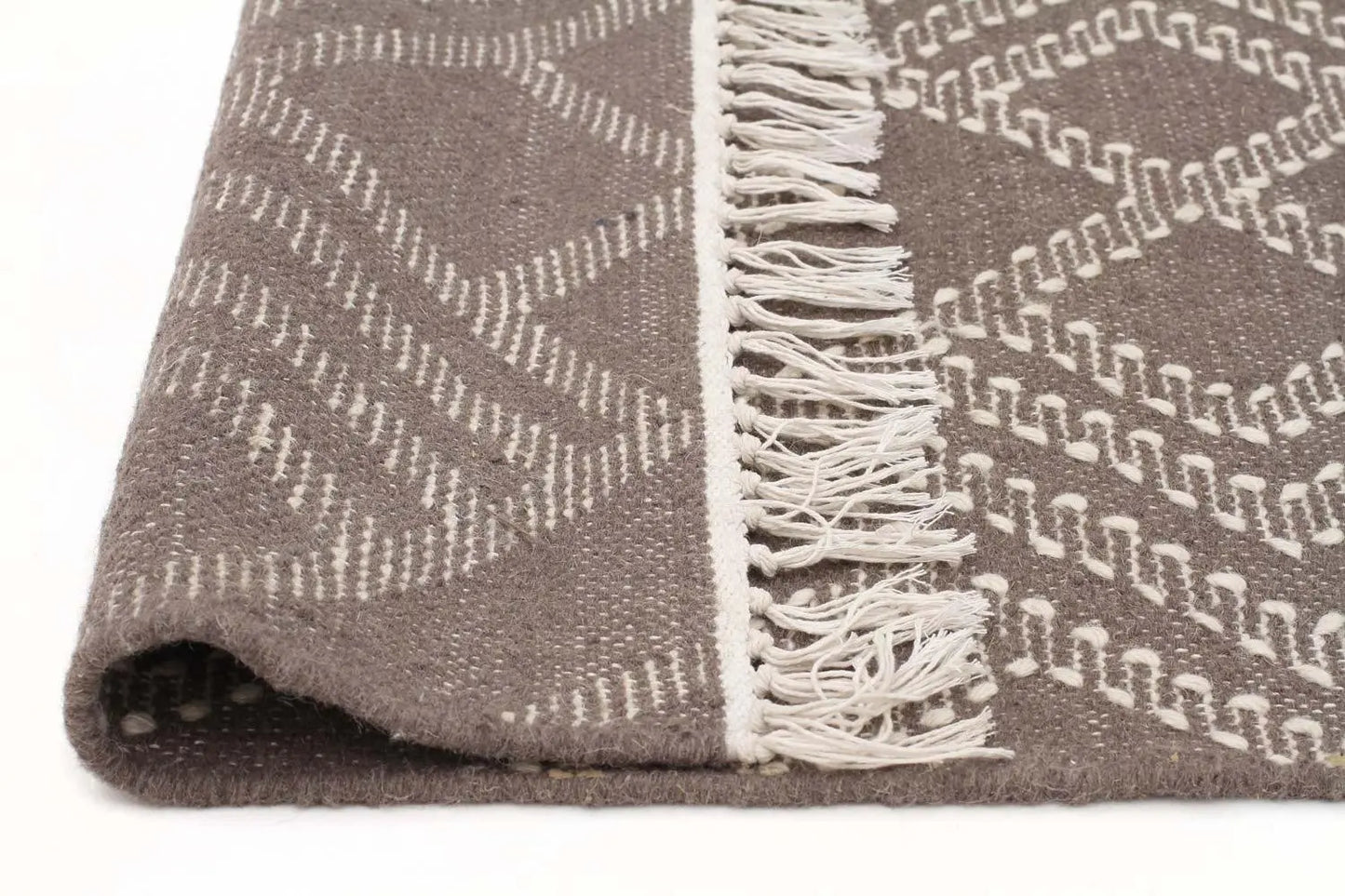 Bonita 739 Grey Wool and Viscose Rug Unitex