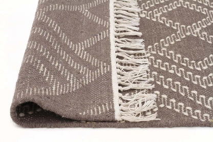 Bonita 739 Grey Wool and Viscose Rug Unitex