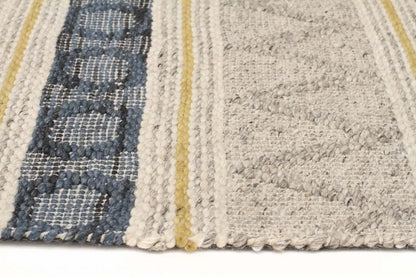 Bonita 740 Silver Wool and Viscose Rug Unitex