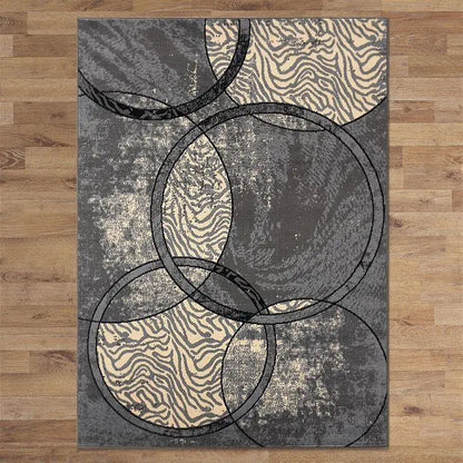 Budget Collection 2680 Dark Grey Saray Rugs