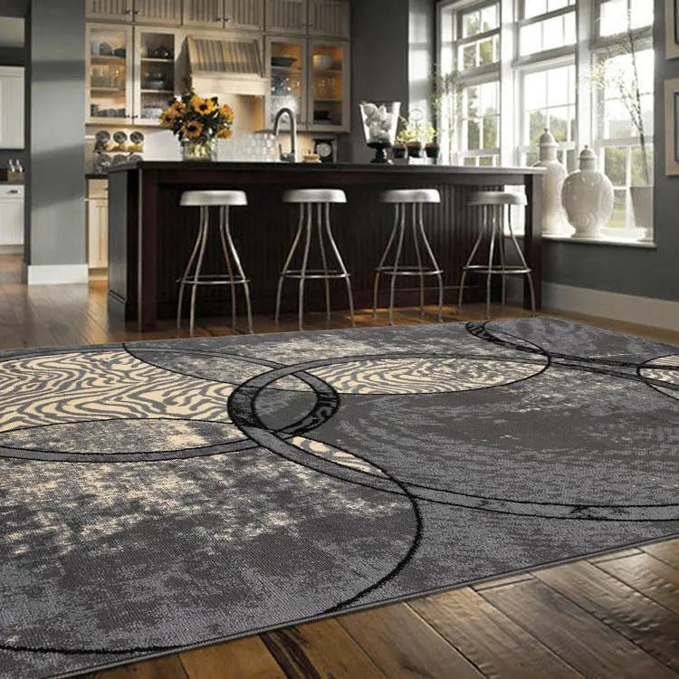 Budget Collection 2680 Dark Grey Saray Rugs