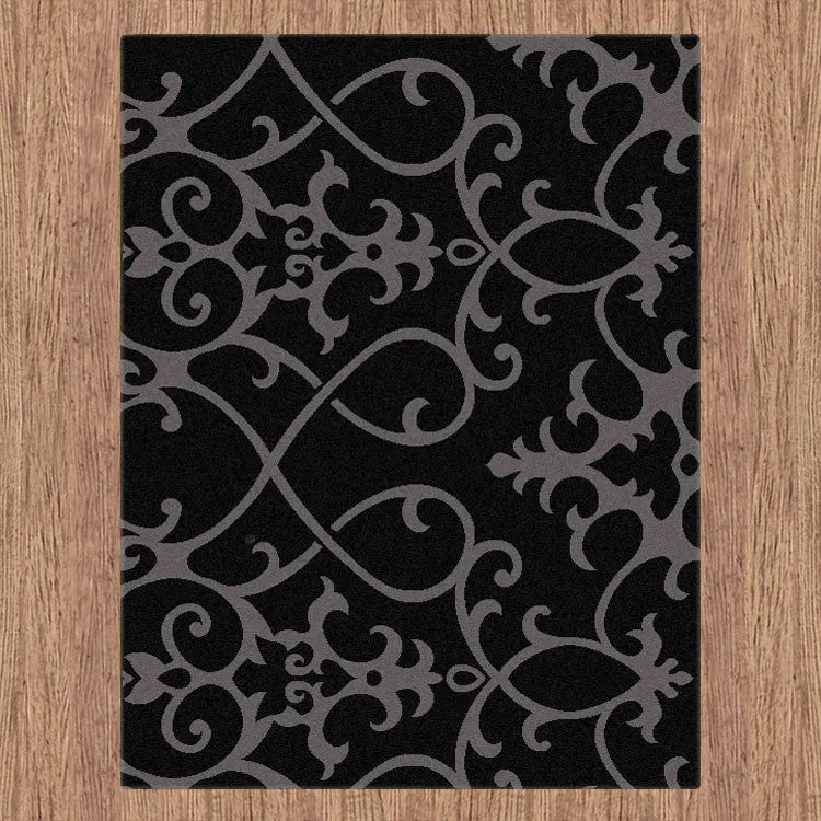 Budget Collection 6045 Black Saray Rugs