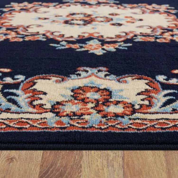 Budget Collection 6151 Navy Saray Rugs