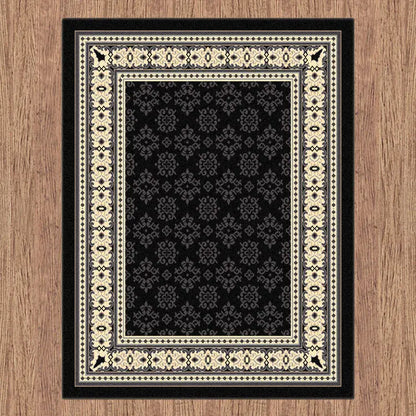 Budget Collection 6334 Black Saray Rugs