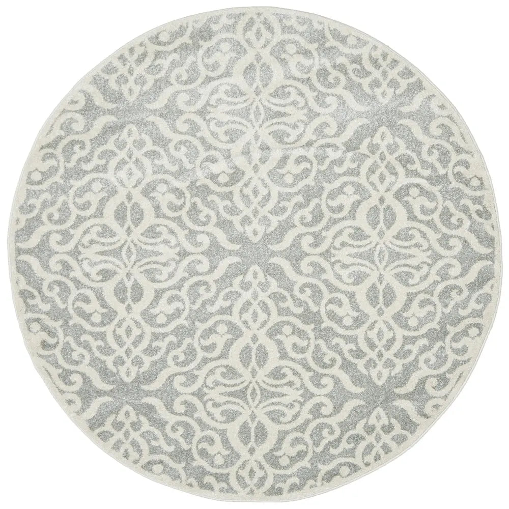 Cairns  Lydia Silver Round Rug RUG CULTURE