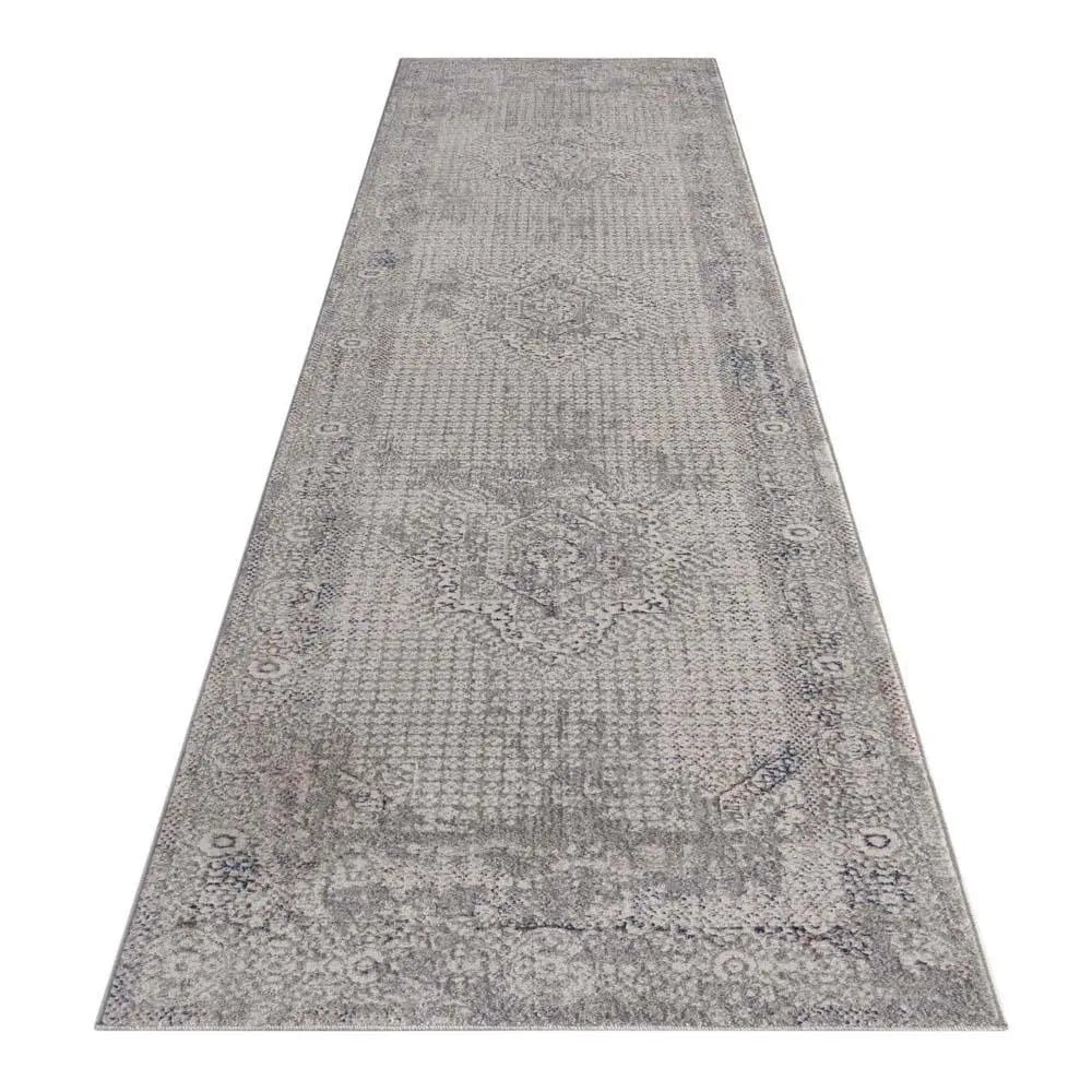 Clare 135 Light Grey Hallway Runner Saray Rugs