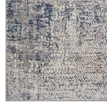 Clare 647 Blue Grey Hallway Runner Saray Rugs