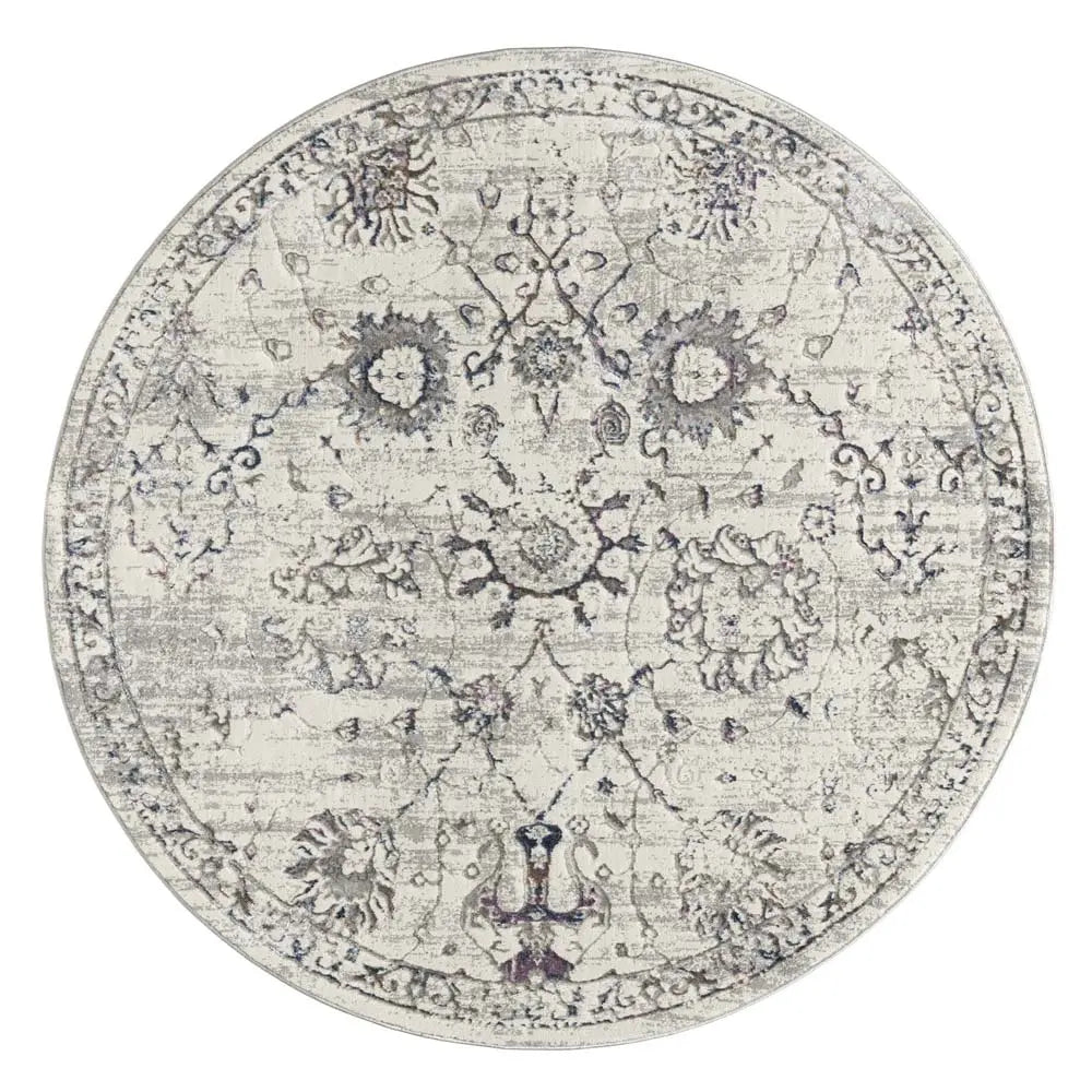 Classic Charm 623 Cream Distressed Turkish Rug Saray Rugs