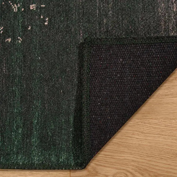 Devosion Vintage 32 Green Hallway Runner Saray Rugs