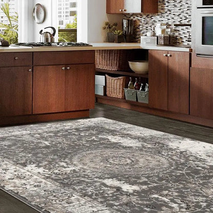 Diamond Collection 3464 Grey Hallway Runner Saray Rugs