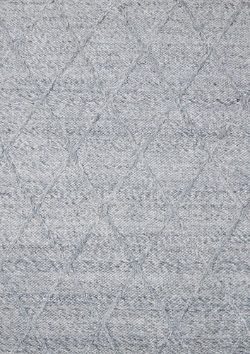 Diamond Spotted Grey Wool Rug The Rug Co