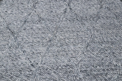 Diamond Spotted Grey Wool Rug The Rug Co