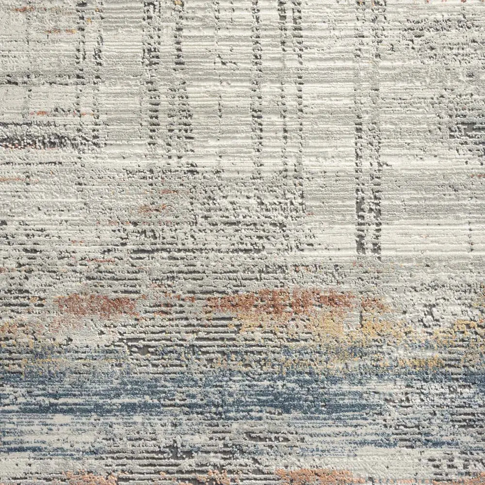Dorisa 36 Grey Rust Hallway Runner Saray Rugs