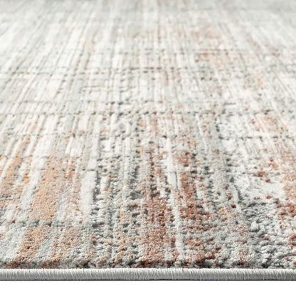 Dorisa 36 Grey Rust Hallway Runner Saray Rugs