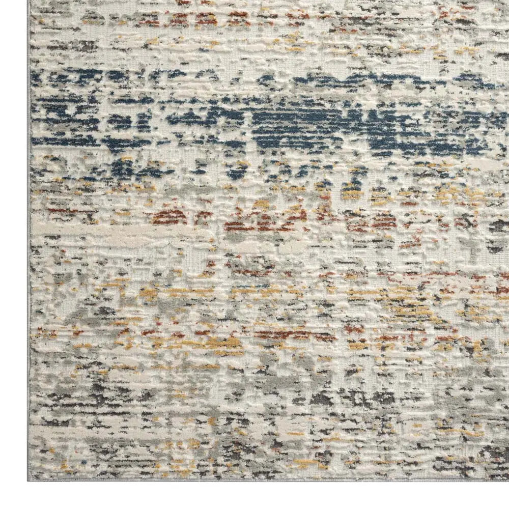 Dorisa 80 Light Grey Rust Hallway Runner Saray Rugs
