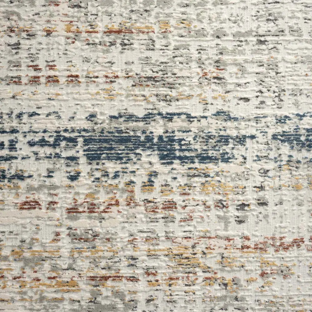 Dorisa 80 Light Grey Rust Hallway Runner Saray Rugs