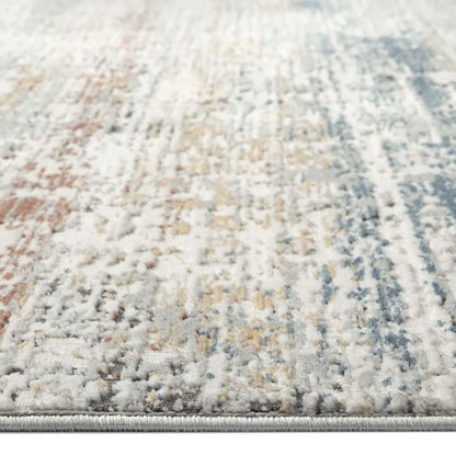 Dorisa 80 Light Grey Rust Hallway Runner Saray Rugs