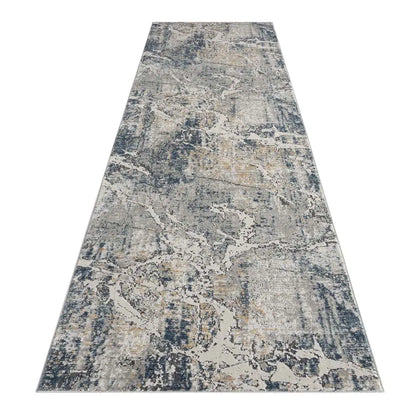 Dorisa 87 Light Grey Rust Hallway Runner Saray Rugs