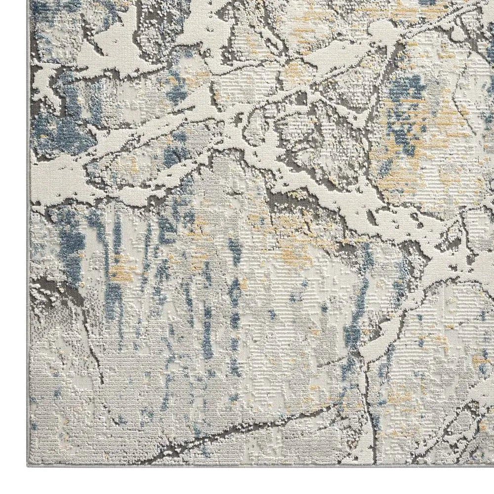 Dorisa 87 Light Grey Rust Hallway Runner Saray Rugs