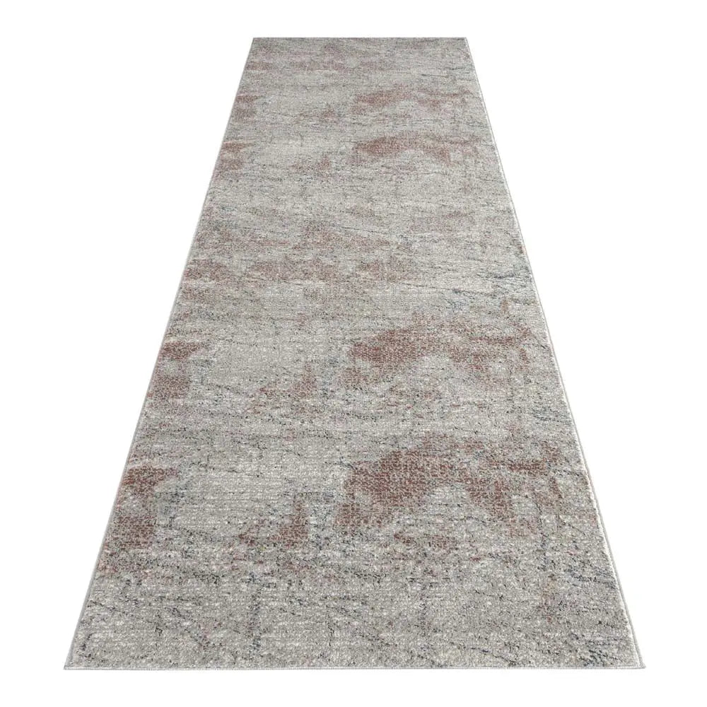 Dorisa 94 Light Grey Pastel Floor Hallway Runner Saray Rugs