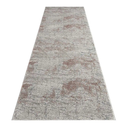 Dorisa 94 Light Grey Pastel Floor Hallway Runner Saray Rugs