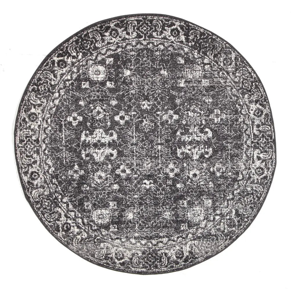 Eclipse Round Rug Buy Best Quality Eclipse 252 Charcoal Round Rug Rugs at Star Rugs