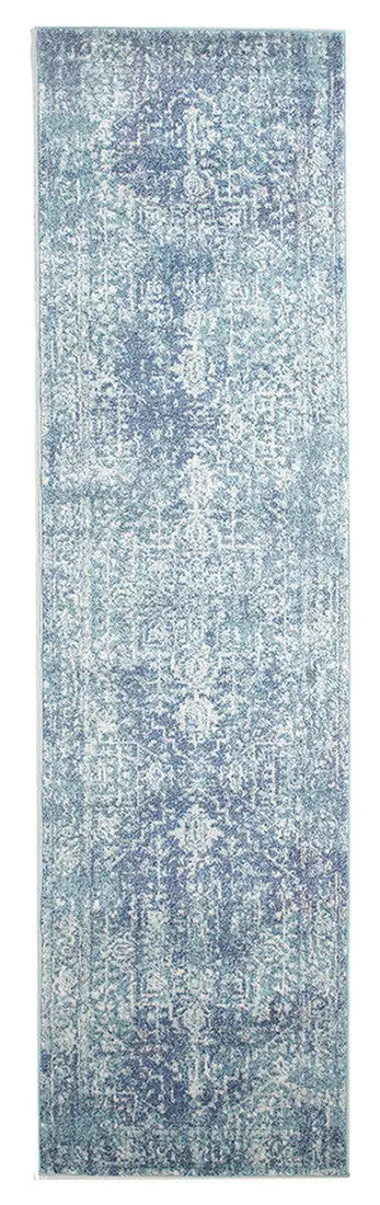 Eclipse 253 Blue Hallway Runner Unitex