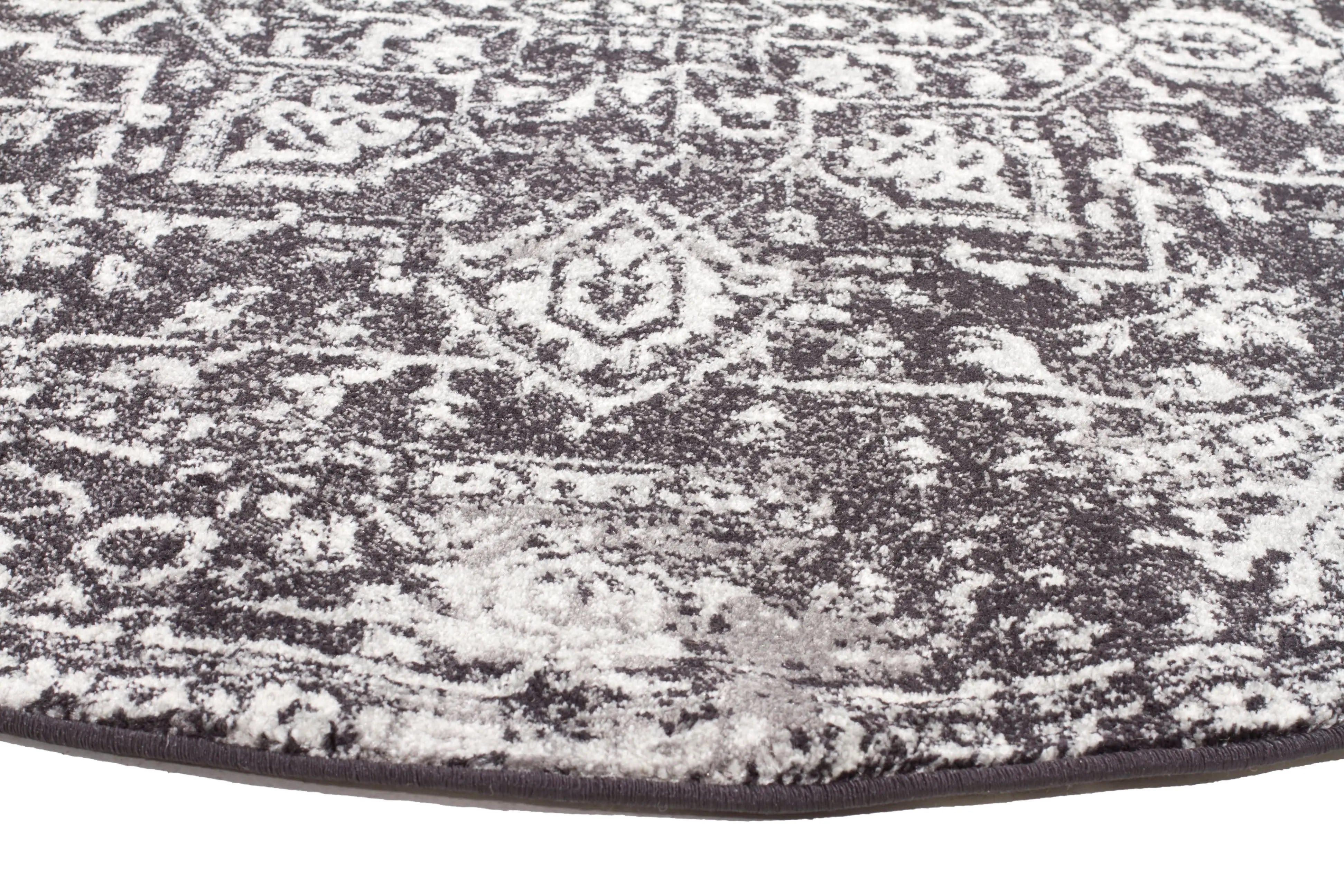 Eclipse Round Rug Buy Best Quality Eclipse 253 Charcoal Round Rug Rugs at Star Rugs