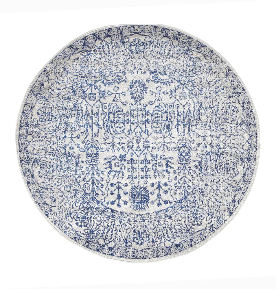 Eclipse Round Rug Buy Best Quality Eclipse 256 Blue Round Rug Rugs at Star Rugs