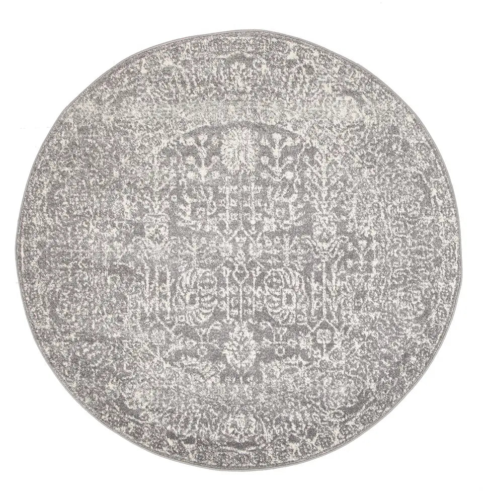 Eclipse Round Rug Buy Best Quality Eclipse 256 Grey Round Rug Rugs at Star Rugs