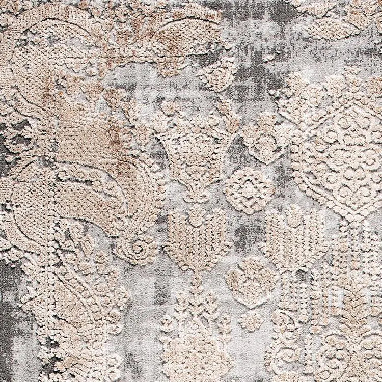 Enmore 433 Grey Round Rug, Stain Resistant, Moth Resistant, Easy to Clean Rugs, Round Rugs from Star Rug Saray Rugs