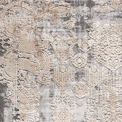 Enmore 433 Grey Round Rug, Stain Resistant, Moth Resistant, Easy to Clean Rugs, Round Rugs from Star Rug Saray Rugs