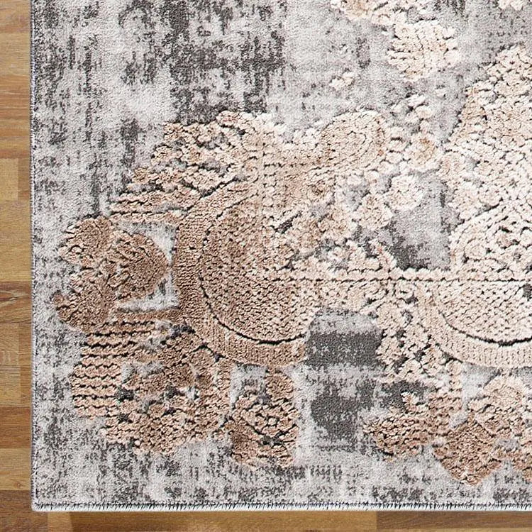 Enmore 433 Grey Round Rug, Stain Resistant, Moth Resistant, Easy to Clean Rugs, Round Rugs from Star Rug Saray Rugs