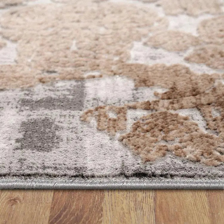 Enmore 433 Grey Round Rug, Stain Resistant, Moth Resistant, Easy to Clean Rugs, Round Rugs from Star Rug Saray Rugs