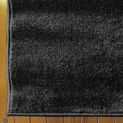 Europa Collection 1000 Black Hallway Runner Saray Rugs