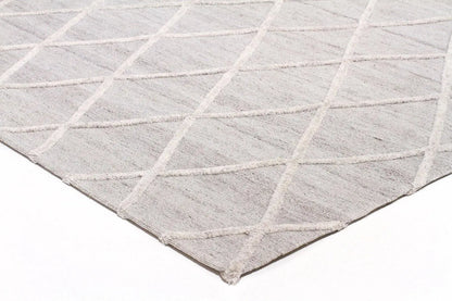 Fantasy 5051 Silver Wool and Viscose Rug Unitex