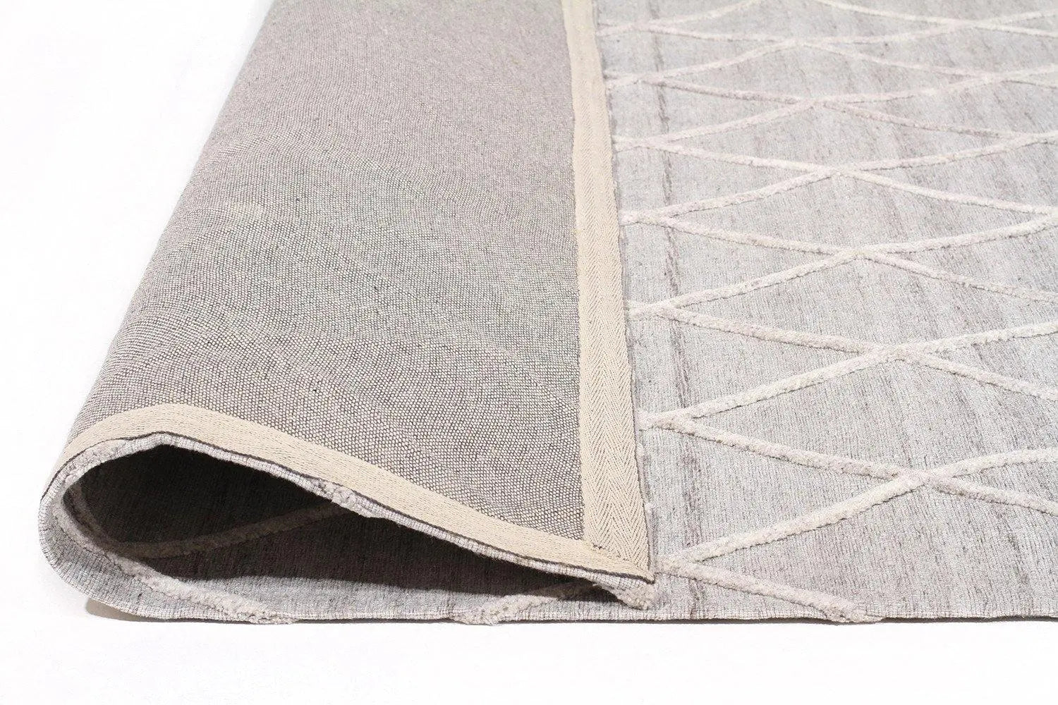 Fantasy 5051 Silver Wool and Viscose Rug Unitex