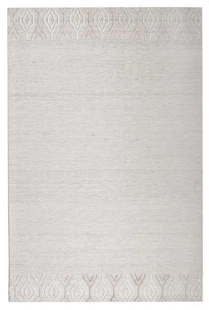 Fantasy 5056 Ivory Wool and Viscose Rug Unitex
