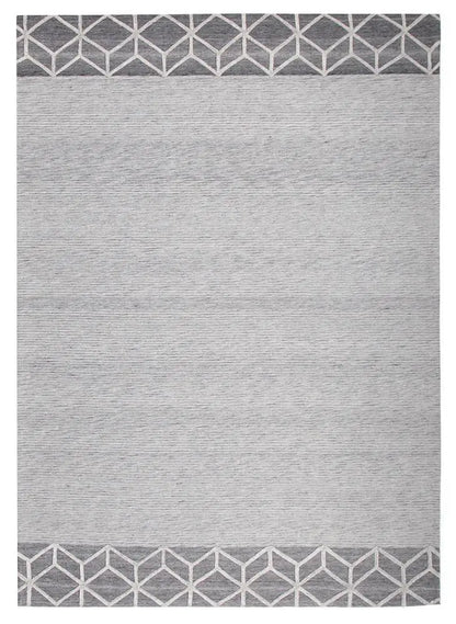 Fantasy 5057 Grey Wool and Viscose Rug Unitex