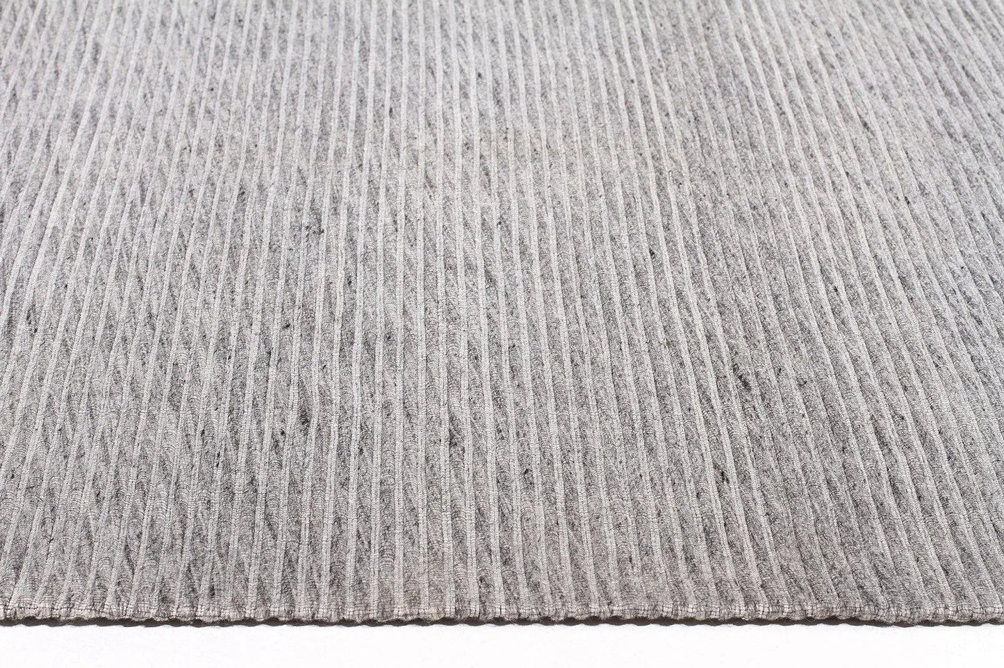 Fantasy 5057 Grey Wool and Viscose Rug Unitex
