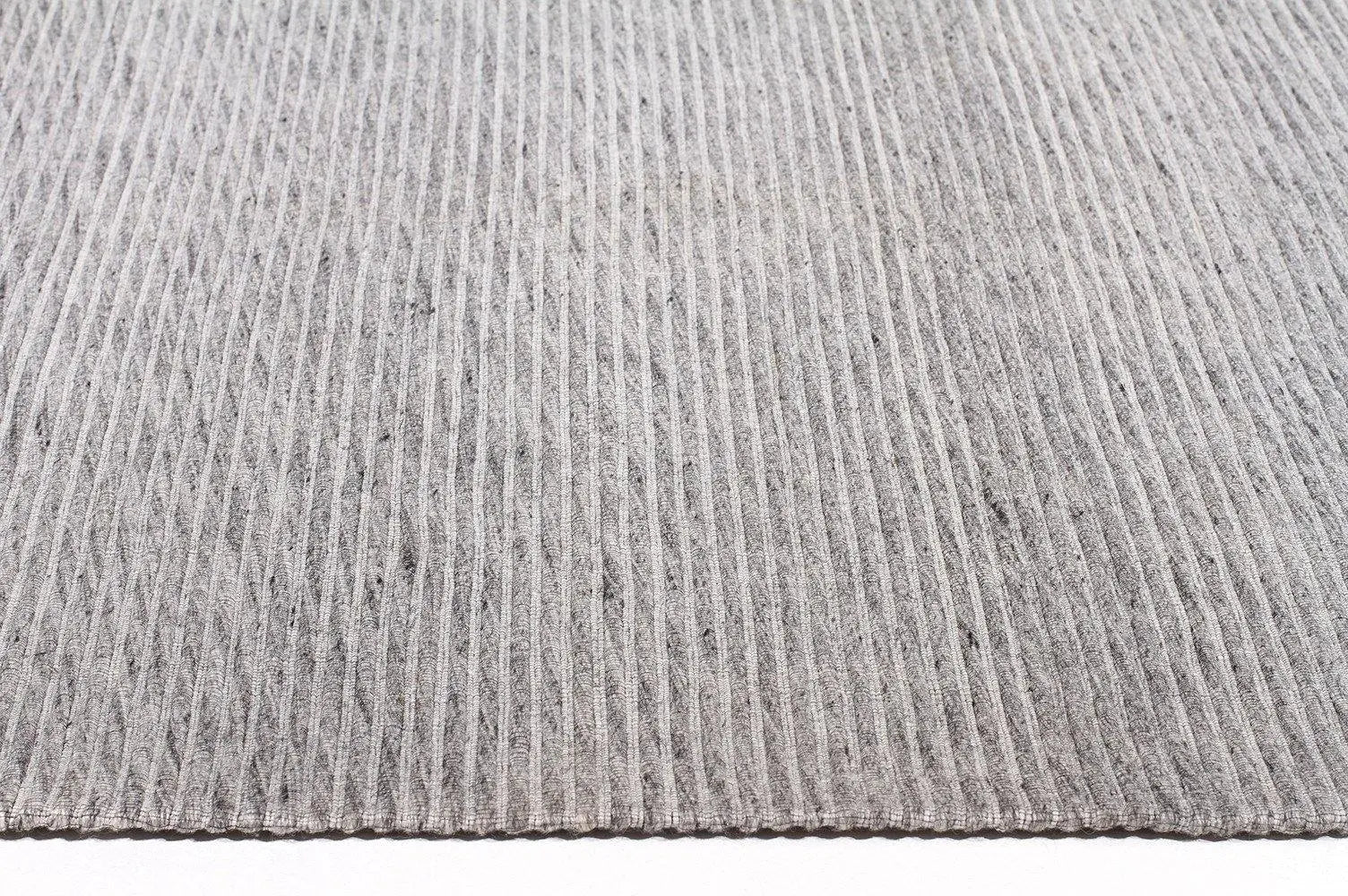 Fantasy 5057 Grey Wool and Viscose Rug Unitex