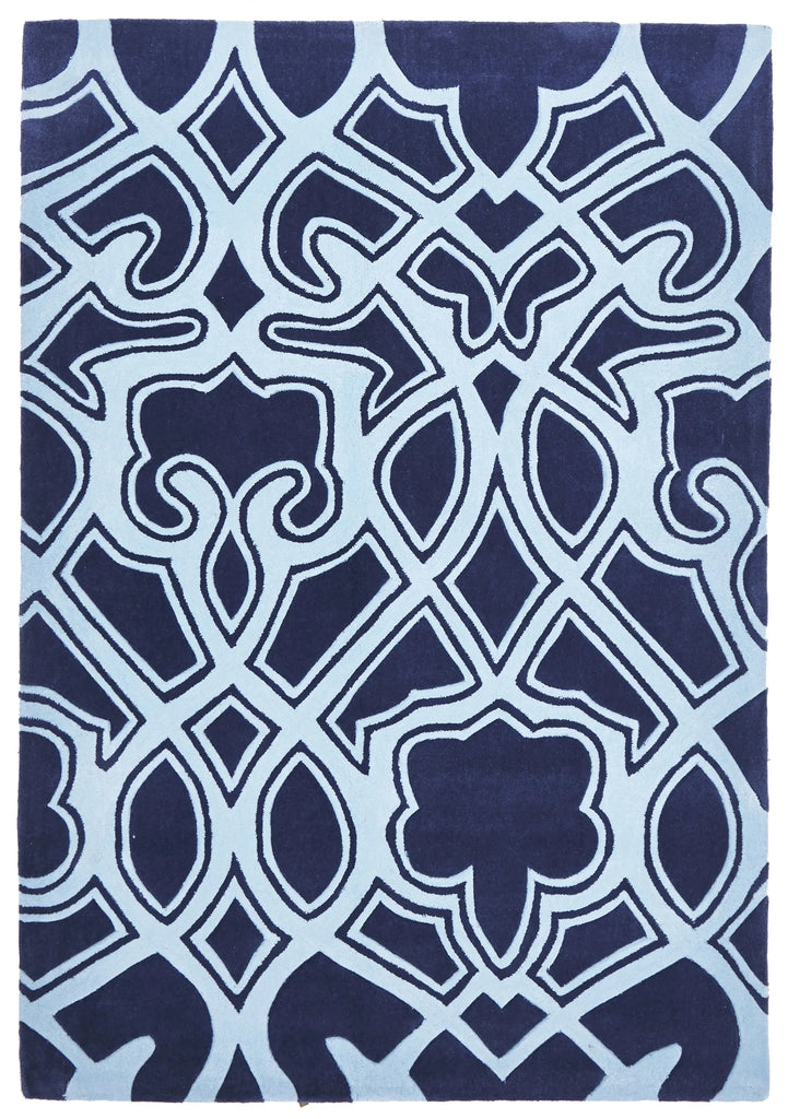 Glory 641 Navy | Modern Rugs Collection, Anti static Rugs, Stylish ...