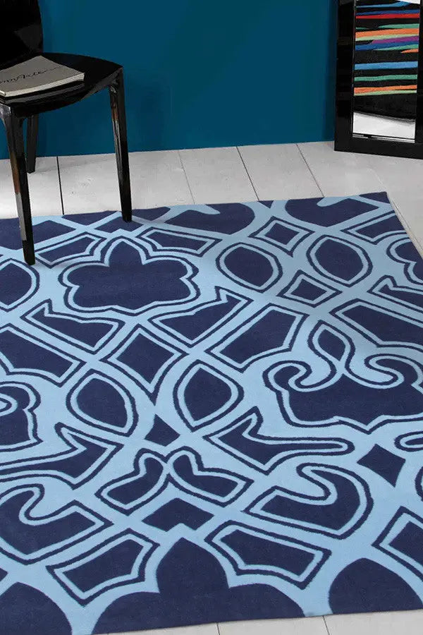 Glory 641 Navy | Modern Rugs Collection, Anti static Rugs, Stylish ...