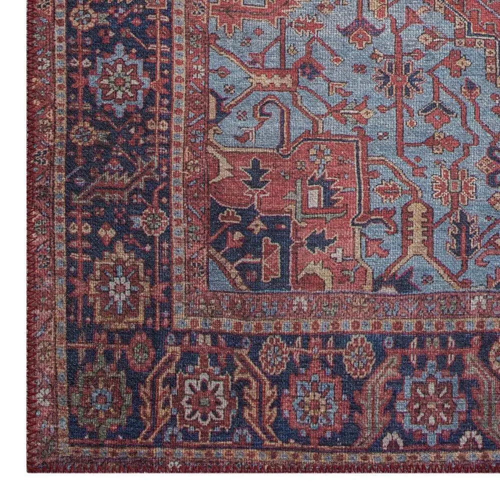 HYDE 2019 RED RUG, Well-worn antique textiles, Traditional Designer Rugs Saray Rugs