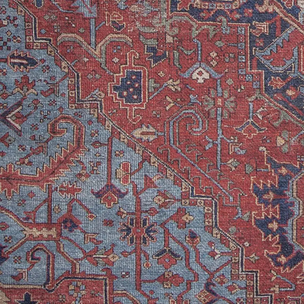 HYDE 2019 RED RUG, Well-worn antique textiles, Traditional Designer Rugs Saray Rugs