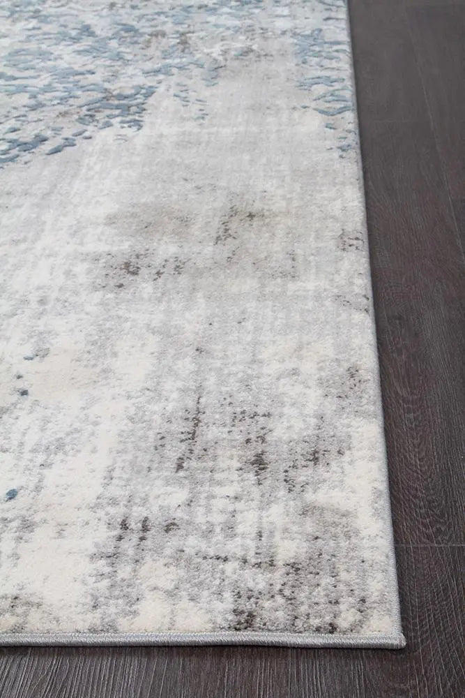 Kathy Casper Distressed Modern Rug Blue Grey White Rug Culture