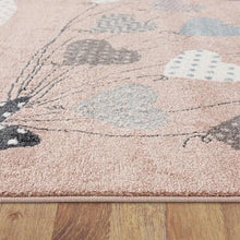 KidsZoo 19 Pink Children Rugs, Play Rugs for Kids, Polypropylene frisee fibre Rugs Saray Rugs