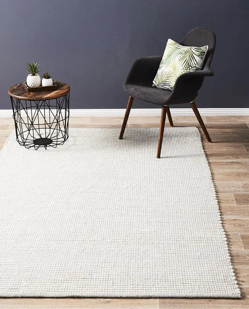Lapa Grey Wool Rug Unitex