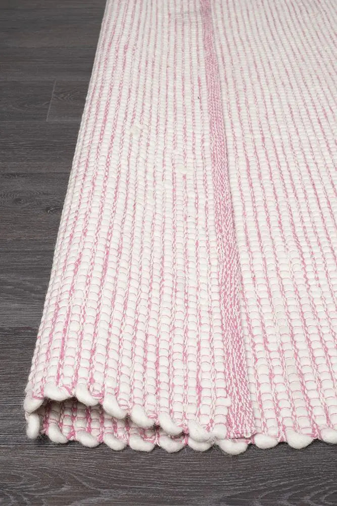 Lapa Pink Wool Rug Unitex