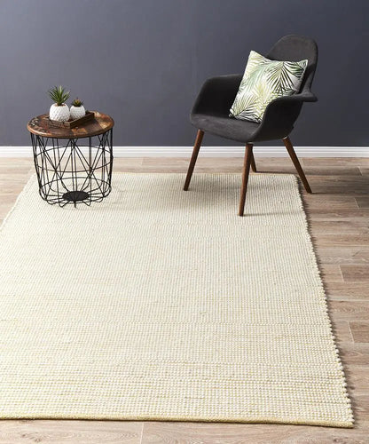 Lapa Yellow Wool Rug Unitex